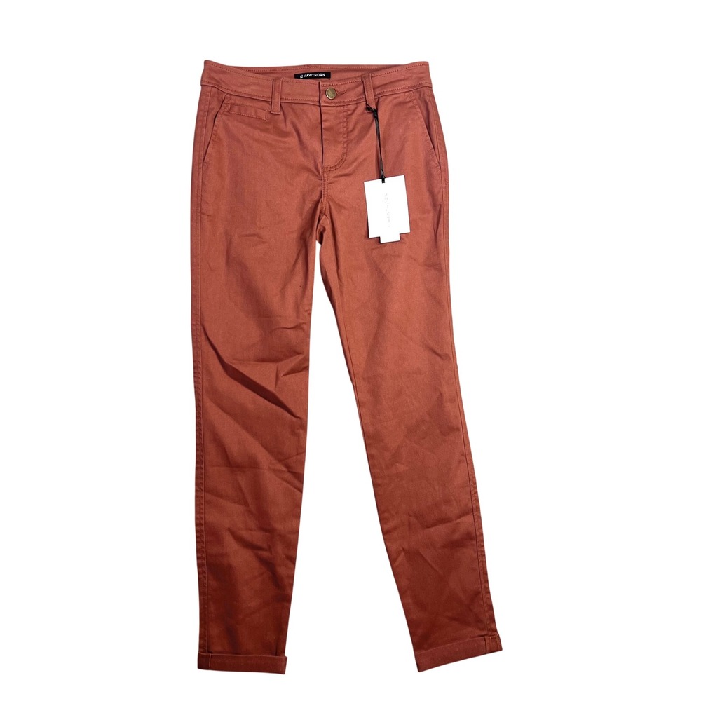 41 Hawthorn Cuffed Pants Sz 0 Skinny Chino Mid Rise Stretch NWT